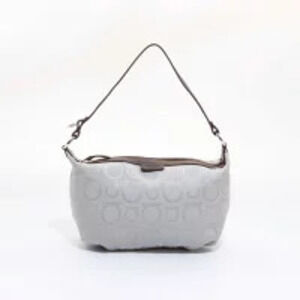 Salvatore Ferragamo beige logo handbag
